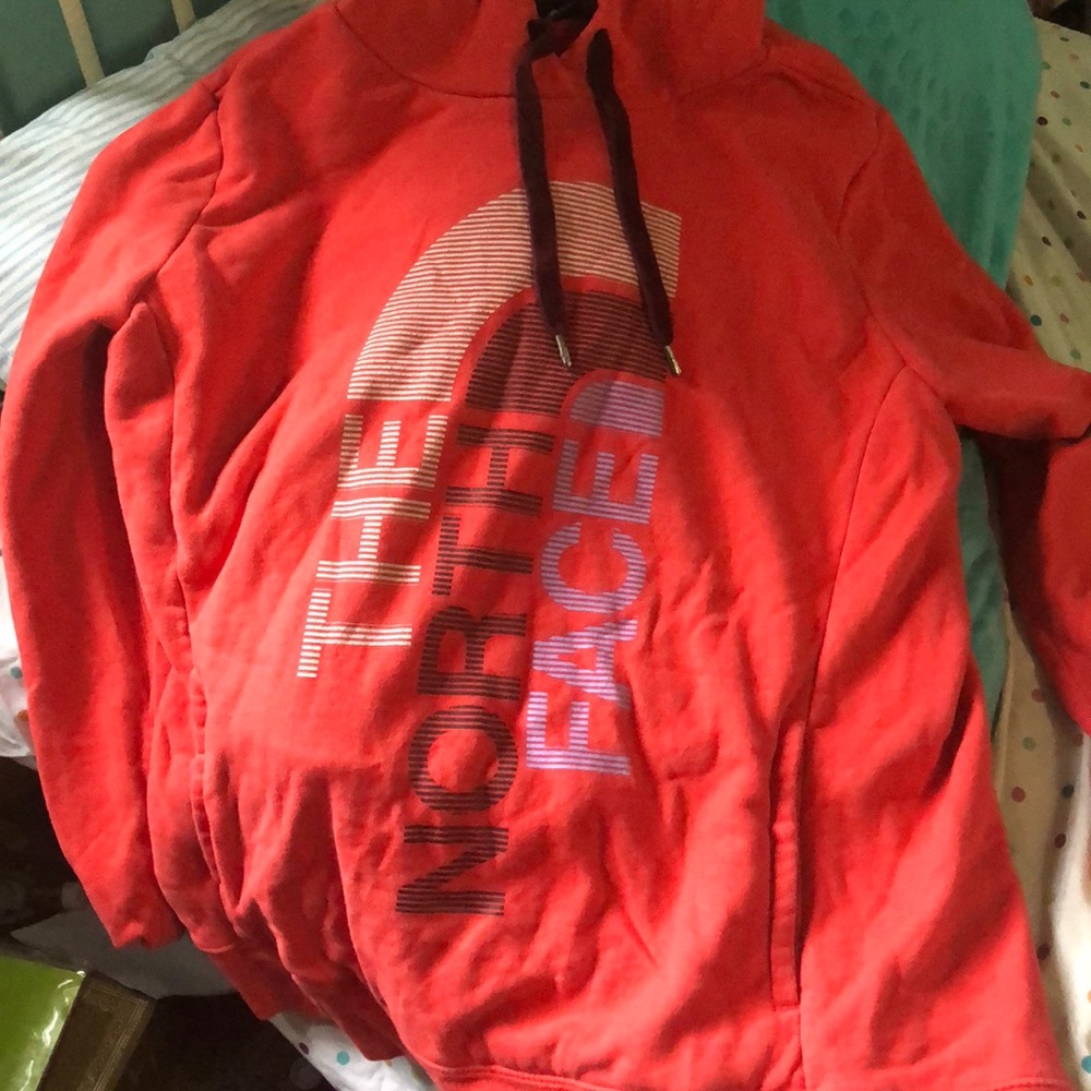 neon north face hoodie